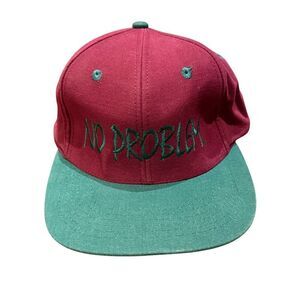 Vintage 80's 90's Grunge Surf Skate Ski Snowboard No Problem Snap‎ Back Cap